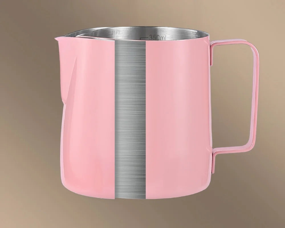 350/600ML Stainless Steel Coffee Milk Frothing Pitcher – Precise Scale Latte Jug for Barista & Professional Cafe Use