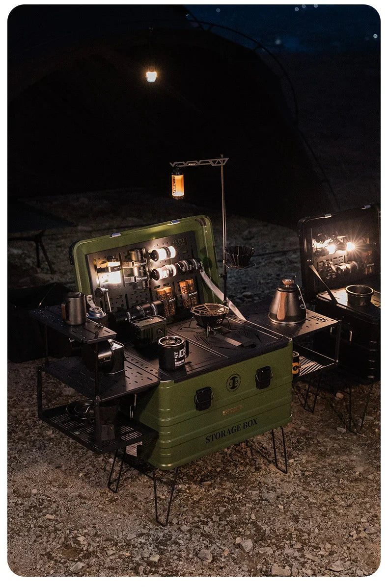 ShineTrip 05 Series Outdoor Camping Set - Lightweight IGT Aluminium Case with Modular Combo Accessories, Includes Coffee Case