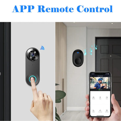 1080P Wireless Video Doorbell Camera – WiFi Smart Doorbell, Tuya Smart Home Security, Motion Detection, Night Vision, Intercom