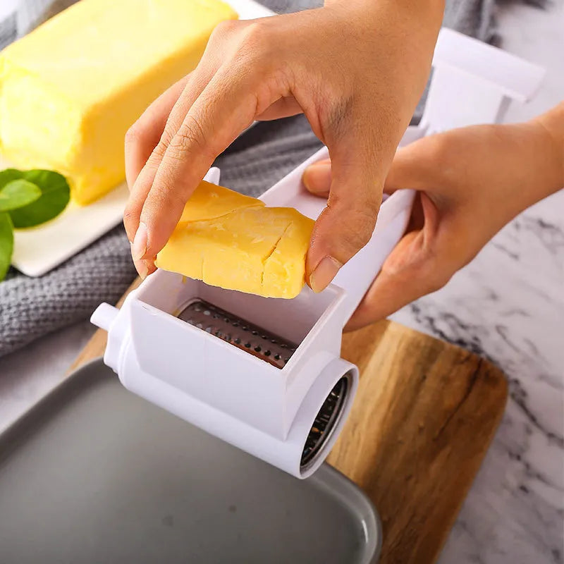 Creative Hand-Cranked Rotating Cheese Grater - Multi-Functional Kitchen Cheese Shredder