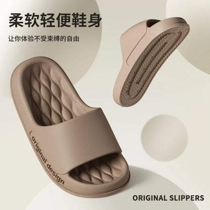 Men’s Summer Cloud Slippers – Soft Non-Slip Sole Sandals for Home, Beach, Indoor & Outdoor Casual Wear