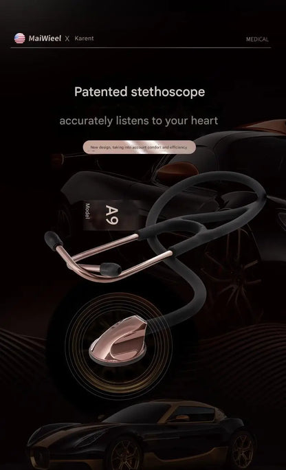 Carent Professional Cardiology Stethoscope — Diagnostic Master Stethoscope for Nurses and Health Care Professionals