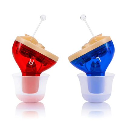 Invisible CIC Hearing Aid - Mini Portable Sound Amplifier for Seniors & Adults, Discreet Hearing Device