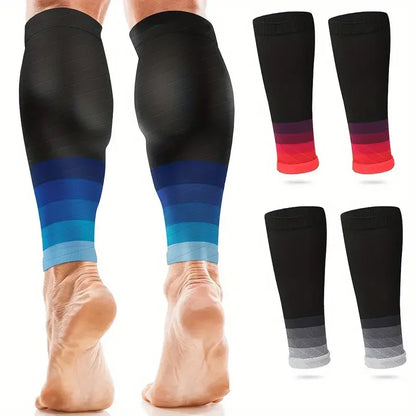 Calf Compression Sleeves - 20-30mmHg Running Leg Sleeves for Shin Splints, Varicose Veins & Fatigue Relief for Men & Women