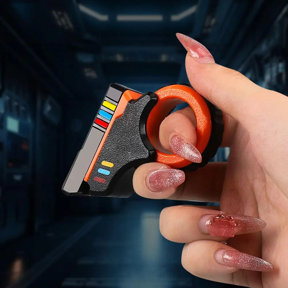 Rotary Finger Sliders Fidget Toy – Office Pressure Relief, 3D Printed Ratchet Finger Fidget with Textured Fingertip
