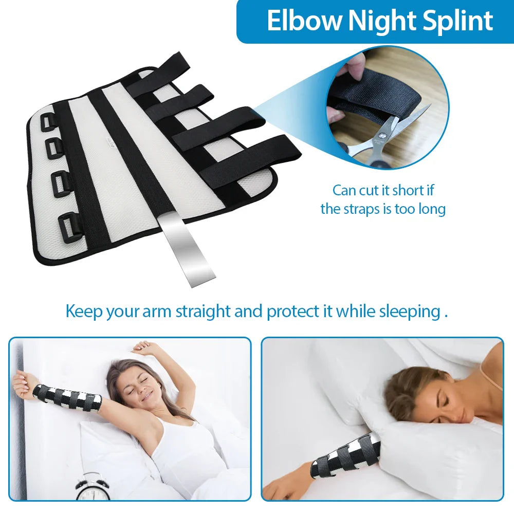 Adjustable Elbow Fixed Wrist Support Brace: Pain Relief Tool for Upper Body - Elbow Brace Trainer