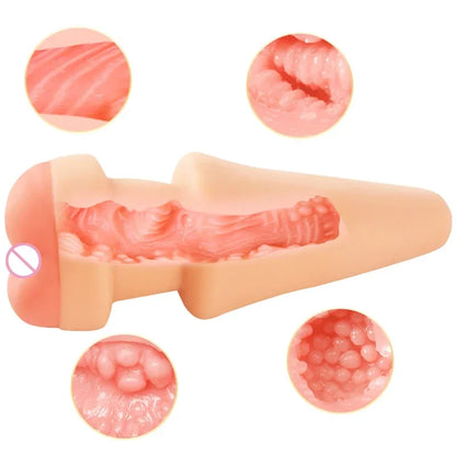 Ice-Cream Shaped Anal Dildo & Hollow Masturbator — Butt Plug Stimulator for Men & Women, Adult Sex Toy