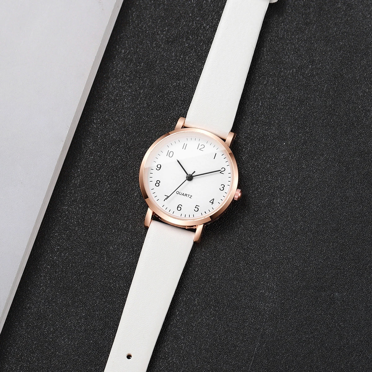 Women’s Small Dial Quartz Watch – Simple Leather Strap Ladies Wristwatch Gift