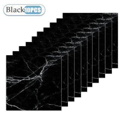 Self-Adhesive Wallpaper Tile Stickers - Waterproof 30x30cm Kitchen & Bathroom Home Decor