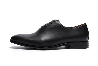 Designer Genuine Leather Men’s Wholecut Oxford Shoes – Luxury Black & Brown Dress Shoes for Business & Formal Wear