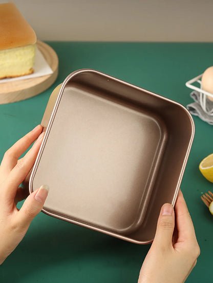 7/8/9 Inch Square Cake Mold – Sponge and Fluffy Cake Pan for Family Baking, Pastries, Cookies, and Chocolate Making