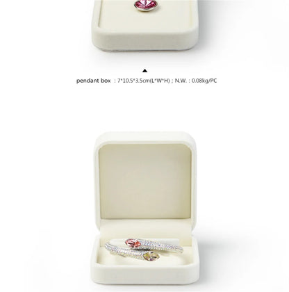 Oirlv Velvet Jewelry Box – Classic Ring, Earring & Necklace Case for Wedding Gift & Display