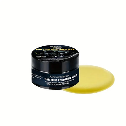 Crystal Clear Car Plastic Repair Agent – Interior & Panel Renewal Wax, Car Polishing & Protective Coating Wax