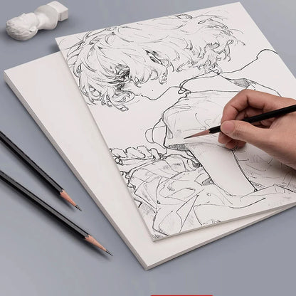 25 Sheets Sketch Paper Set — A4/A3/8K/16K 160g Artist Paper for Graphite, Charcoal, Pencil & Colored Pencil Drawing