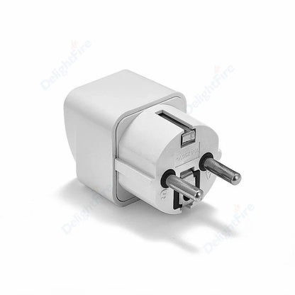 KR Plug Adapter – Multifunction Universal AU, UK, US to EU Type E/F Electrical Socket for France & Spain Travel