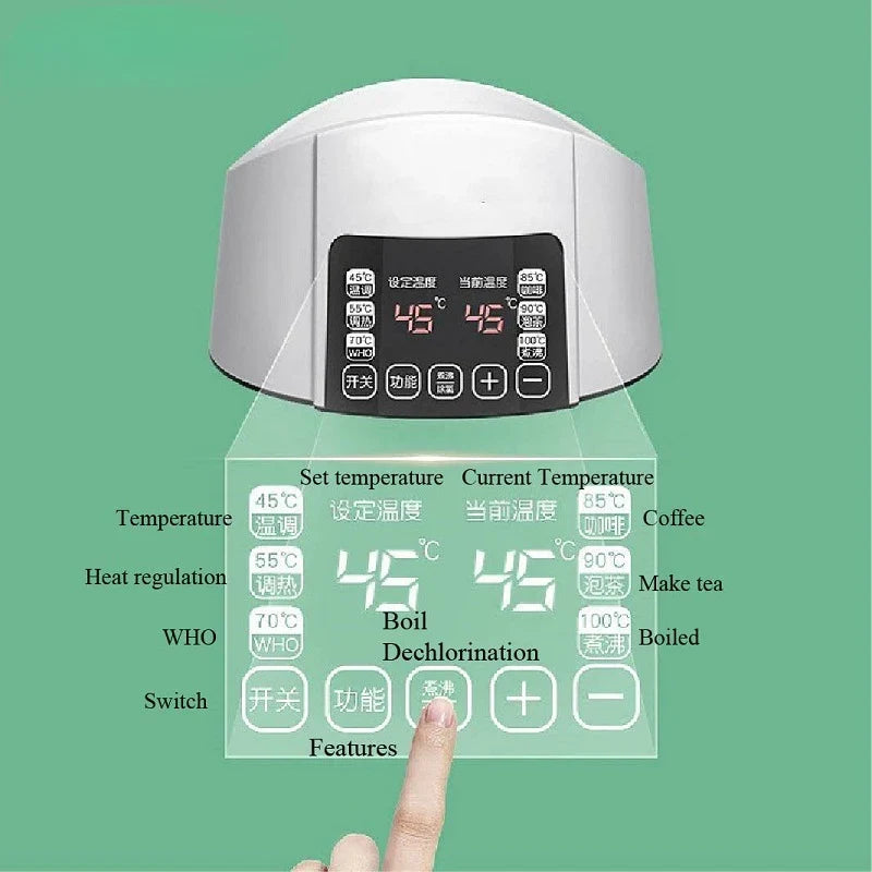 1.2L Infant Thermostatic Milk Kettle - Smart Insulation Water Warmer Pot for Baby Formula, Milk Powder & Automatic Heating