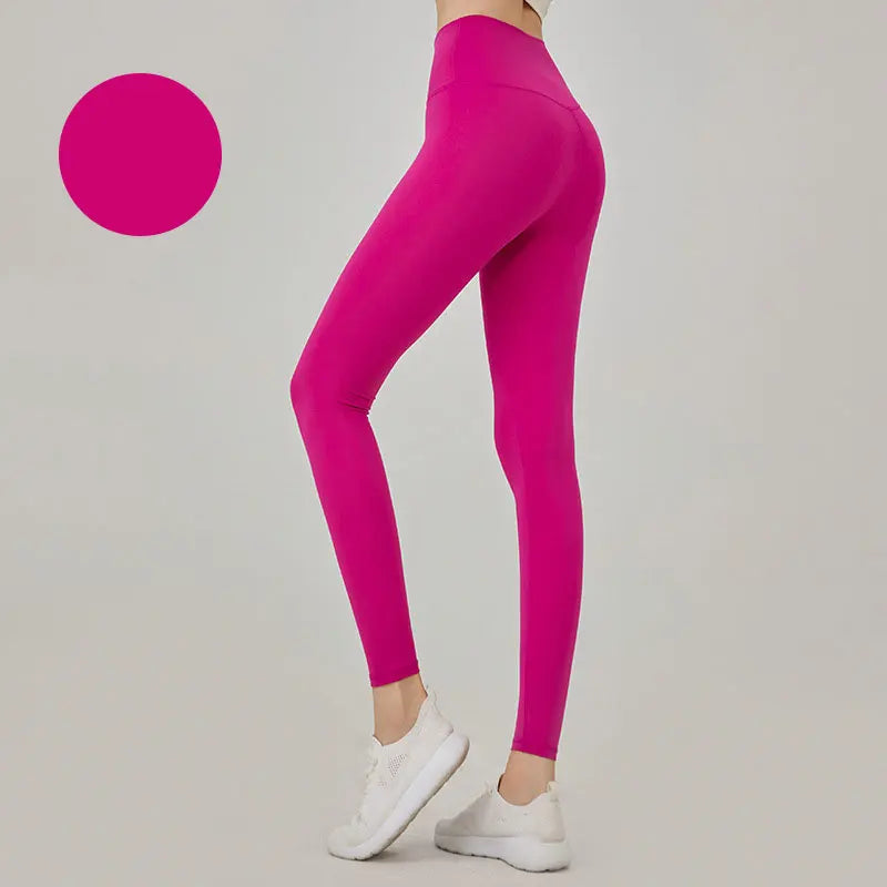 Women's High Waist Seamless Leggings - Naked Feel Push Up Yoga Pants For Fitness, Running & Gym Training