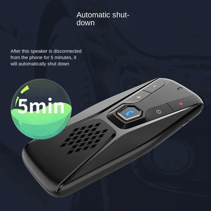 Car Handsfree Bluetooth Sun Visor - Wireless Stereo MP3 Player with Bluetooth Telephone Connectivity - Convenient Mobile Phone Integration