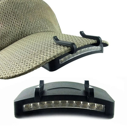 HOMEFISH Super Bright LED Clip On Cap Light - Outdoor Headlamp Torch for Fishing, Camping & Hunting
