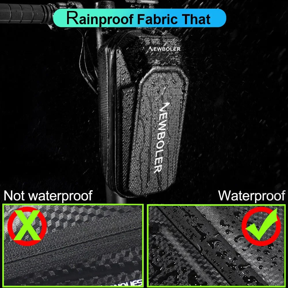 NEWBOLER Electric Scooter Front Bag - 5L Water-Resistant Handlebar Storage, Quick Release EVA, Universal Fit for Xiaomi Scooters