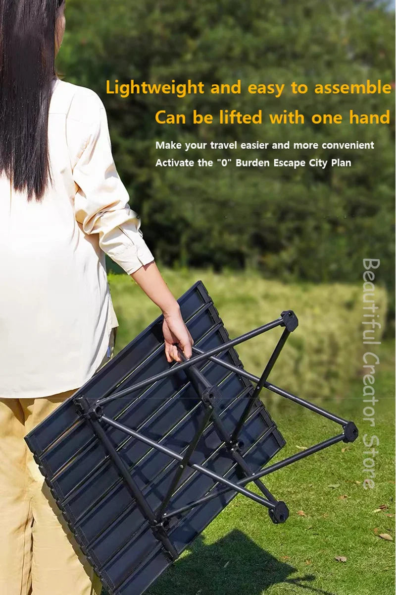 Outdoor Camping Table – Ultra Lightweight Folding Picnic, Egg Roll, Portable Coffee Table for Rent House