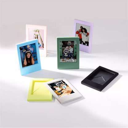 Mini Desktop Photo Frame - Photocard Holder and Scrapbook Decorative Stand for Desktop Decor