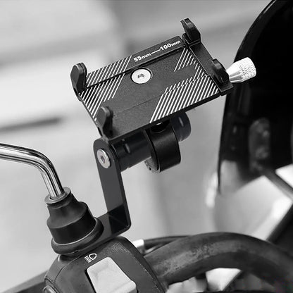 1/2PCS Motorcycle & Bicycle Phone Holder – Rearview Mirror Extender Bracket Conversion Mount Accessory