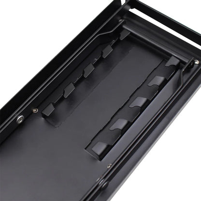 Guitar Foot Stool – 4 Position Height Adjustable, Foldable Pedal Rest for Guitar, Black Footstool for Guitar Pedal Accessories