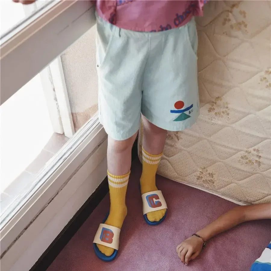 Baby & Toddler Knee High Cartoon Socks – Soft Non-Slip Floor Tube Socks for Newborns to 1–9 Years