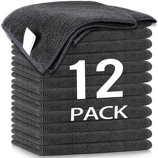Thickened Microfiber Cleaning Cloths – Lint-Free Reusable Absorbent Towels for Car, Window & Home Cleaning