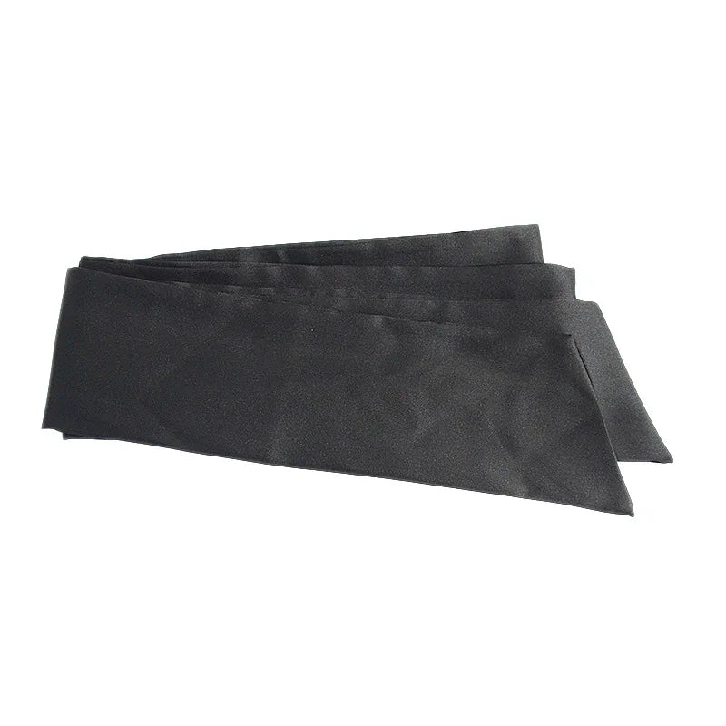 New Ladies' Belt – Burgundy & Black Silk Wide Waist Seal with Long Ice Silk Lace, Soft Fashion Accessories Belt