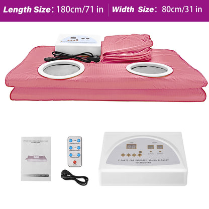 Purple Sauna Blanket with Sleeves – Slimming & Detox Thermal Weight Loss Blanket for Home Spa