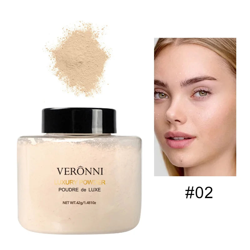 Banana-Shaped Loose Powder – Pore-Reducing, Long-Lasting Matte Finish Natural Face Makeup Powder