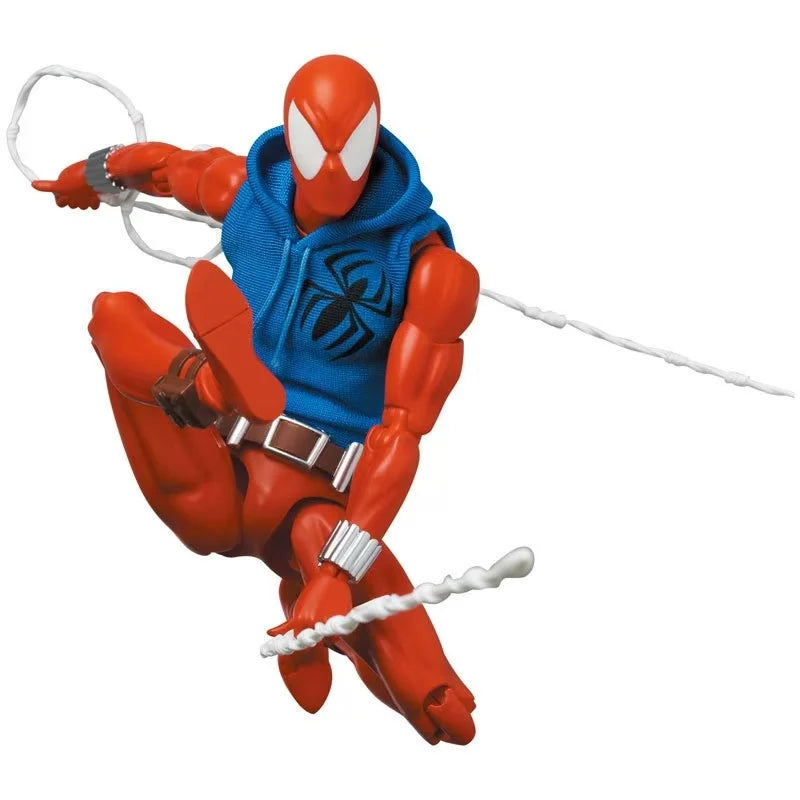 CT Toys Mafex 186 Spiderman Figure – Scarlet Spider Comic Action Figurine Toy Gift