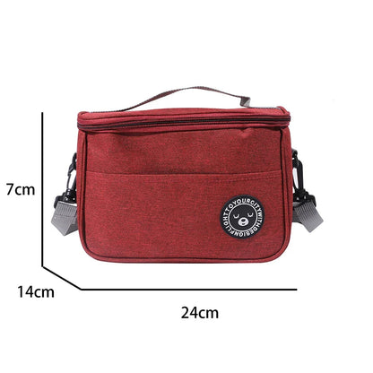 Insulated Lunch Box – Portable Cooler Bag for Travel, Camping and Picnic, Thermal Case with Strap for Men, Women and Kids