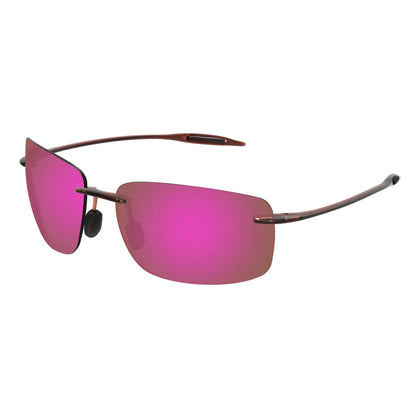 JULI Polarized Classic Sports Rimless Sunglasses – Ultralight Rectangle Frame for Men, Ideal for Fishing, Driving, UV400 Protection, Model MJ8009