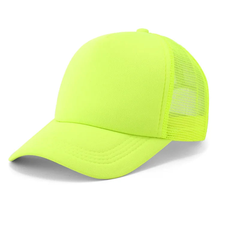 Custom Logo Mesh Trucker Cap - 5 Panel Snapback Baseball Hat for Men & Women Summer Sports Sun Hat