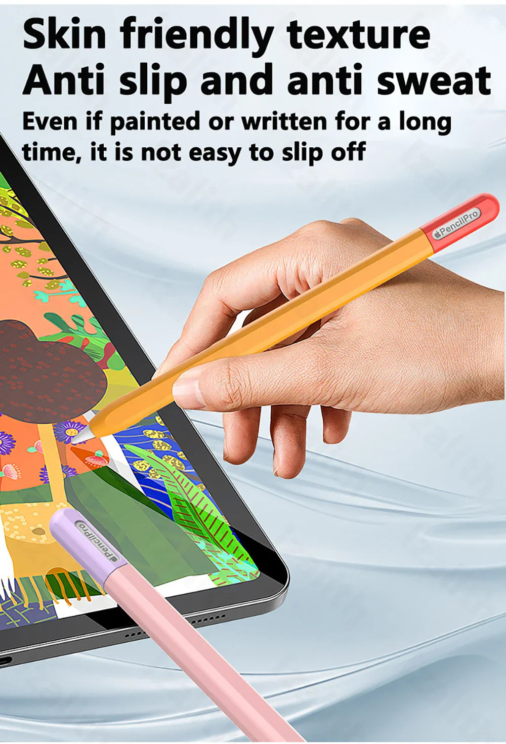 Pencil Case for Apple Pencil Pro | Soft Silicone Ultra-Thin Protective Cover for iPad Pencil