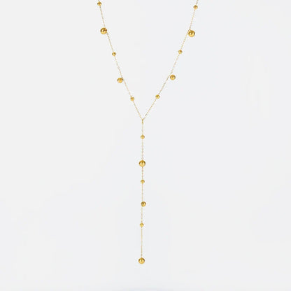 GANEMLY 316L Stainless Steel Water Drop Pendant Necklace – Trendy 18K Gold Plated Women’s Jewelry Gift