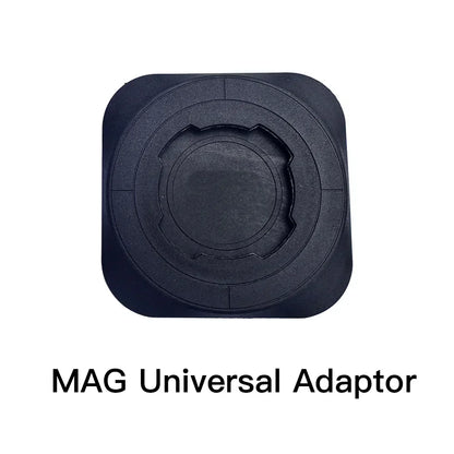 Motorcycle Handlebar Stem Fork Phone Mount — Vibration Dampener with MAG Universal Adapter, Wireless Charger & Mirror Brake Compatible