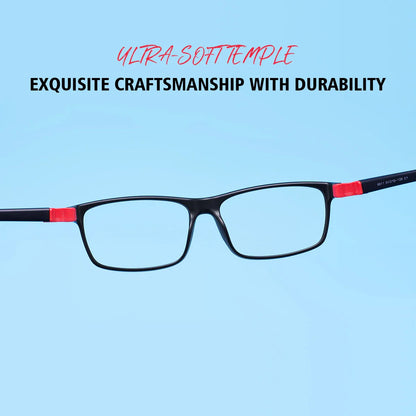 Colorful TR90 Rectangular Full-Rim Glasses Frame – Flexible, Comfortable & Durable Optical Frame for Boys and Girls Prescription Lenses