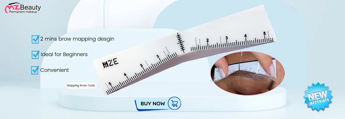 0.15mm Microblading Nano Blades — U-Shape Tebori Tattoo Needles for Permanent Makeup Eyebrow Pen