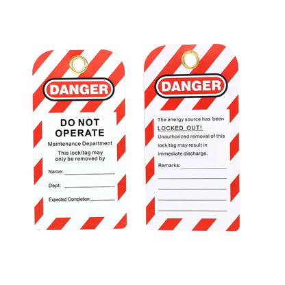 Industrial Safety Padlock – 38mm Nylon Shackle LOTO Lockout for Personal Power & Engineering Use