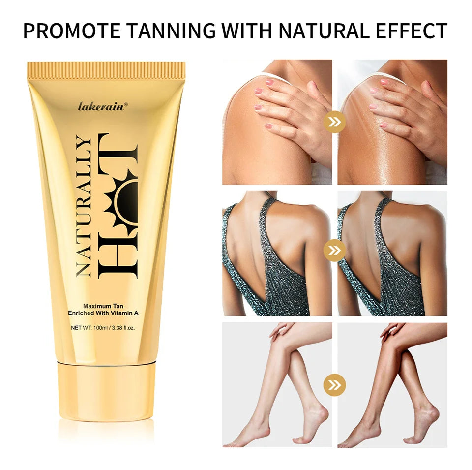 AG Hot Tanning Cream — Long-Lasting Bronzer for Smooth, Non-Sticky Skin, Suitable for All Skin Types