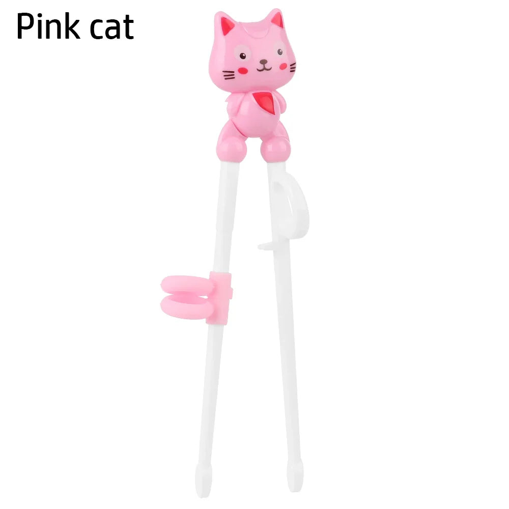 Cartoon Animal Training Chopsticks - Reusable Kids Learning Chopsticks for Baby Self-Feeding