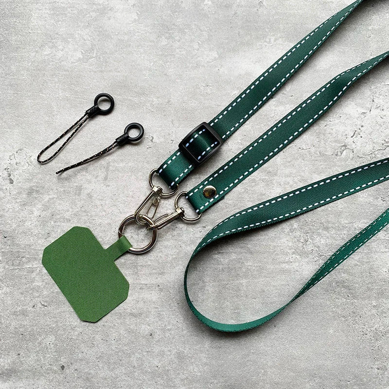 Simplicity Crossbody Cell Phone Lanyard – Adjustable Neck Strap with Universal Clip Gasket, Anti-Lost Mobile Phone Lanyard