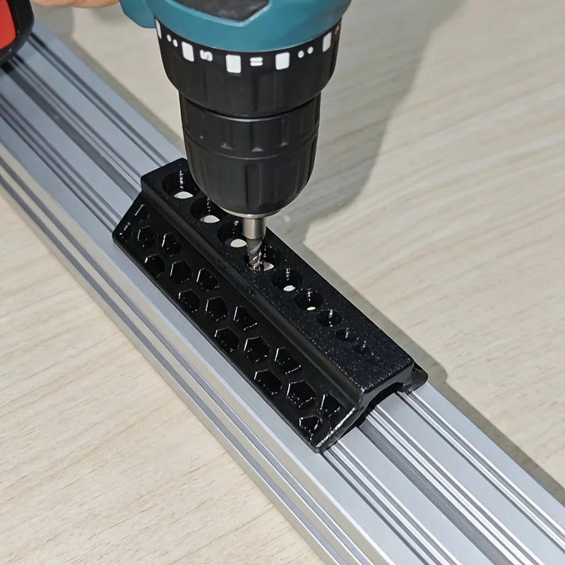 15mm 10-Hole Drilling Guide Jig – Non-Slip PVC Pipe Drill Fixture for Fast, Accurate & Secure Hole Drilling