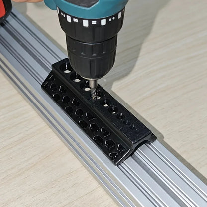 15mm 10-Hole Drilling Guide Jig – Non-Slip PVC Pipe Drill Fixture for Fast, Accurate & Secure Hole Drilling