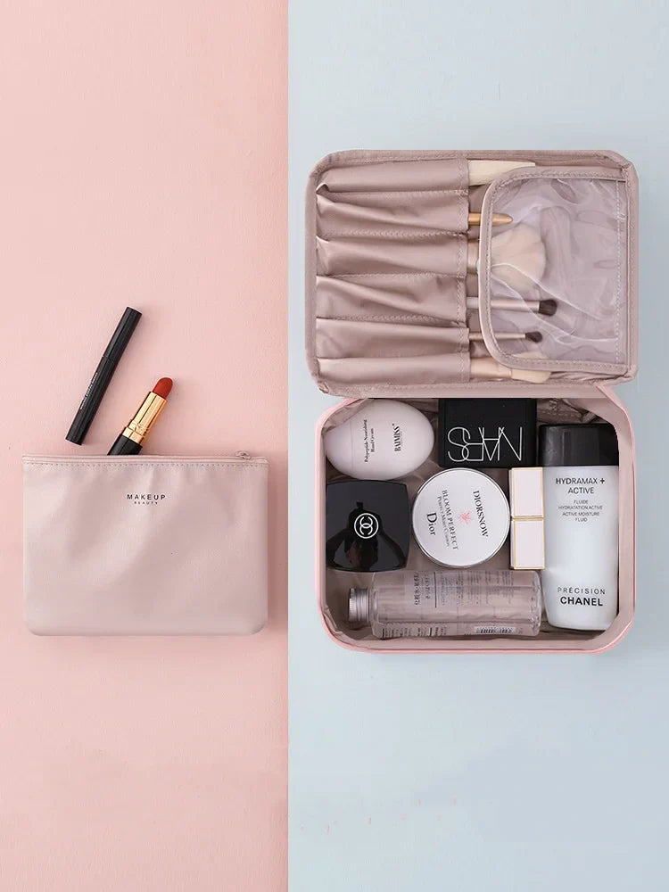Portable Ladies Cosmetic Bag: High-Appearance Index, Large-Capacity Travel Washing Bag - 3D Makeup Storage