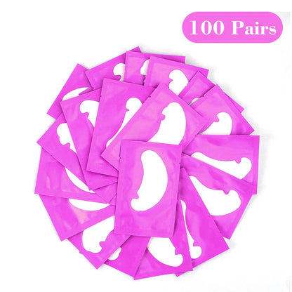 50 Pairs U-Shaped Hydrogel Eye Pads – Eyelash Extension Gel Patches for Lashes & Makeup